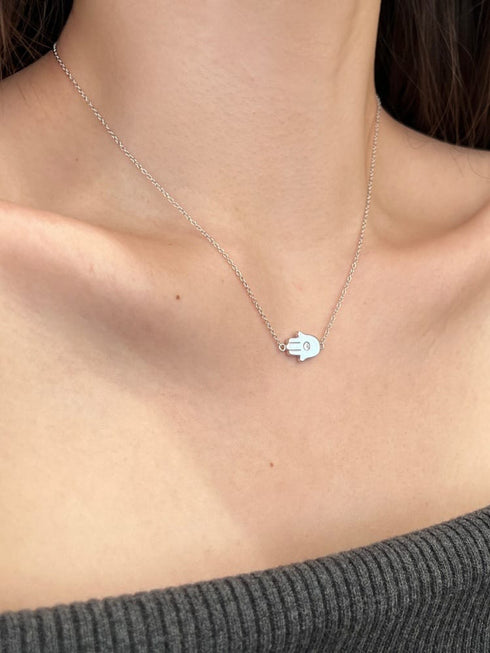 Colier din argint Hamsa